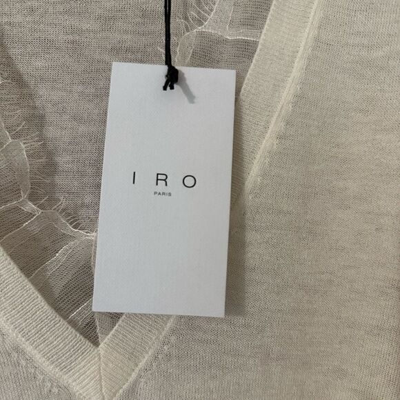NWT IRO HABY Sweater Cloudy White Size Medium - Picture 8 of 12